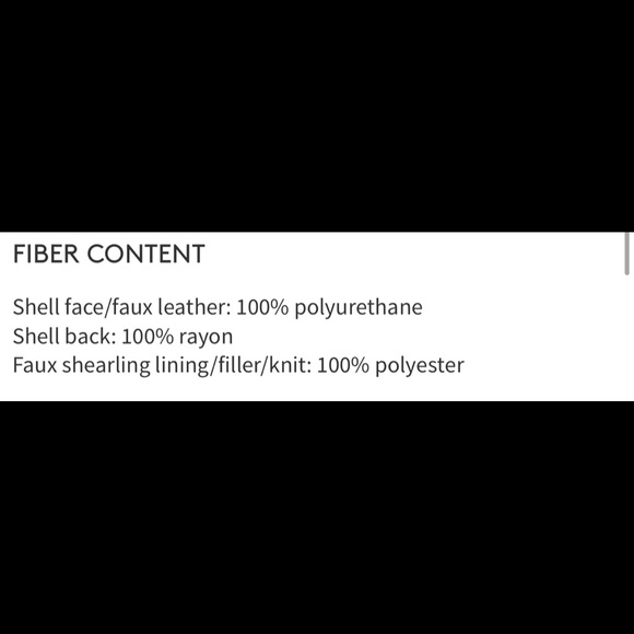 levi's faux leather & faux shearling bomber jacket - Picture 7 of 7